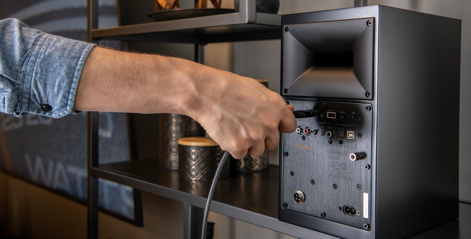 Klipsch The Fives powered speakers HDMI cable